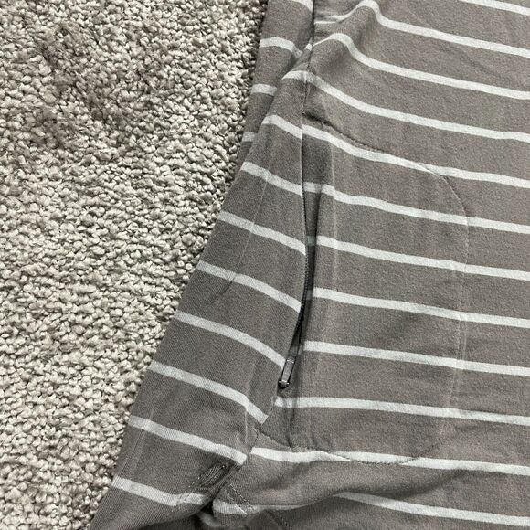 Columbia T Shirt Top Womens Small Gray Striped Pockets Round Neck Short Sleeve - Picture 9 of 12